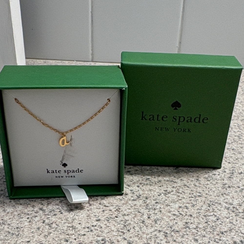 Kate Spade Gold 'A' Pendant Necklace